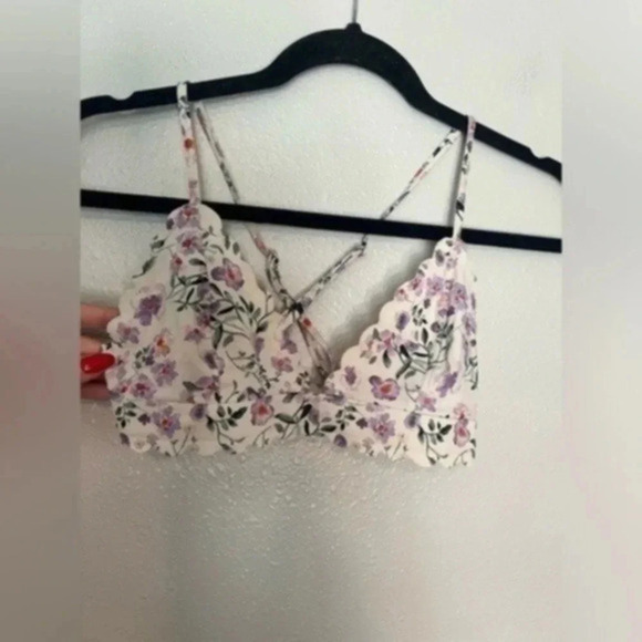 Purple floral bikini top - Picture 1 of 3